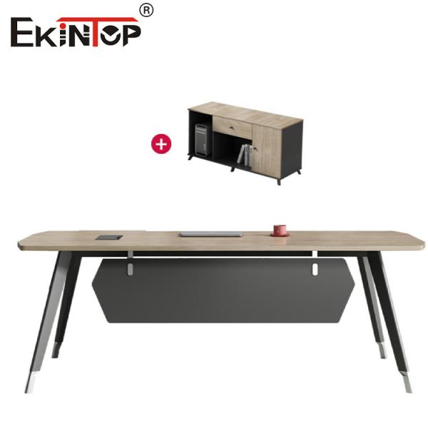 Custom-Sized New Modern L-Shaped Office Desk Executive Desk with Drawers