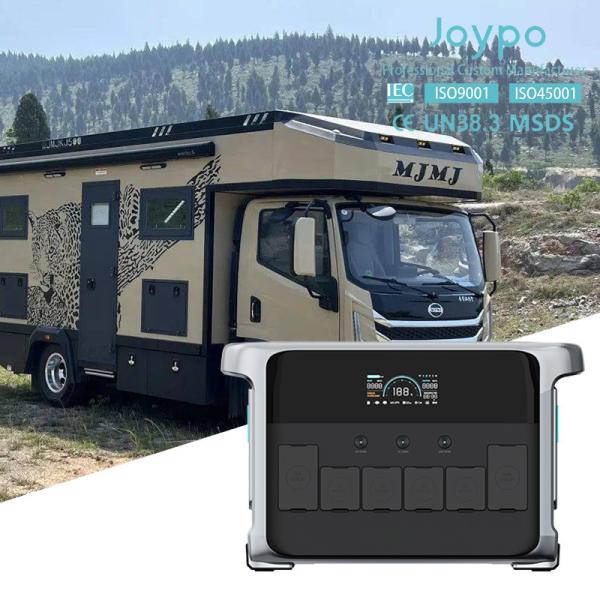 Joypo 2400W Most Powerful Solar Generator Portable Power Solution For Vanlife Road Trip