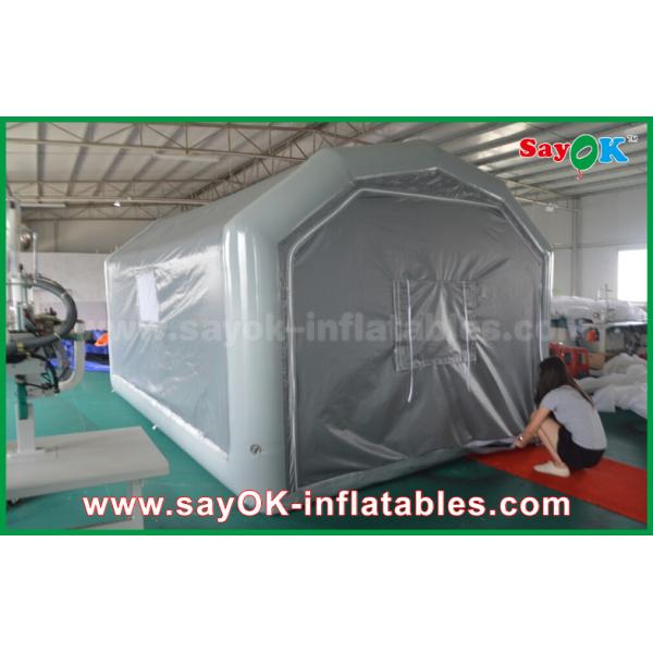 10 x 5m Gray Custom Inflatable Products PVC Inflatable Spray Booth For Car Spraying