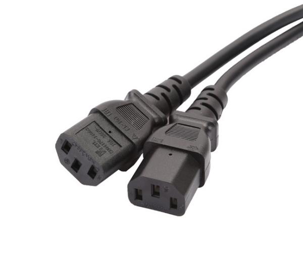 Australia SAA 1 in 2 out Y split cable, SAA Male to 2x IEC C13 female Cable L=0.6Meter