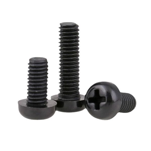 100% Inspection Before Shipment Metric Measurement System PA66 Nylon Pan Head Machine Screw with Cross Recessed Phillips