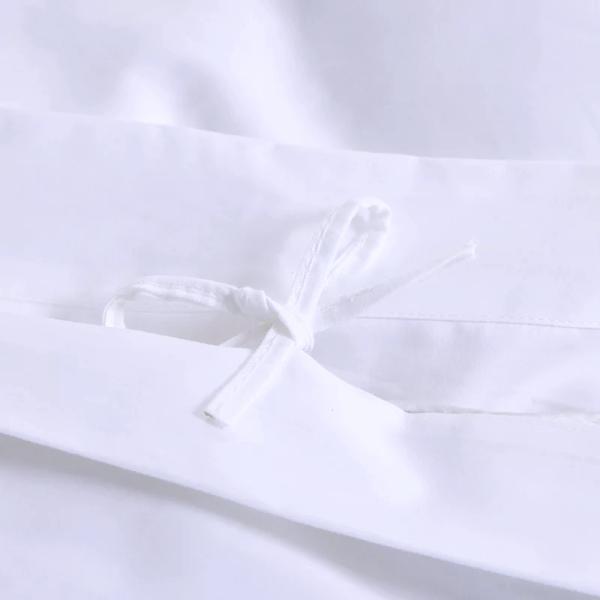 Custom Duvet Cover and Sheet White 100% Cotton Bedding Set for Luxury Hotel Comfort