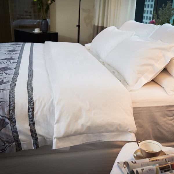 Duvet Cover Jacquard Dobby Hotel Collection Bedding Sets , Hotel Cotton Sheets
