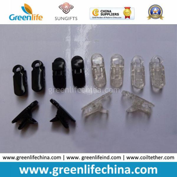 Plastic Black Small Popular 32mm Alligator Lid Badge Clips
