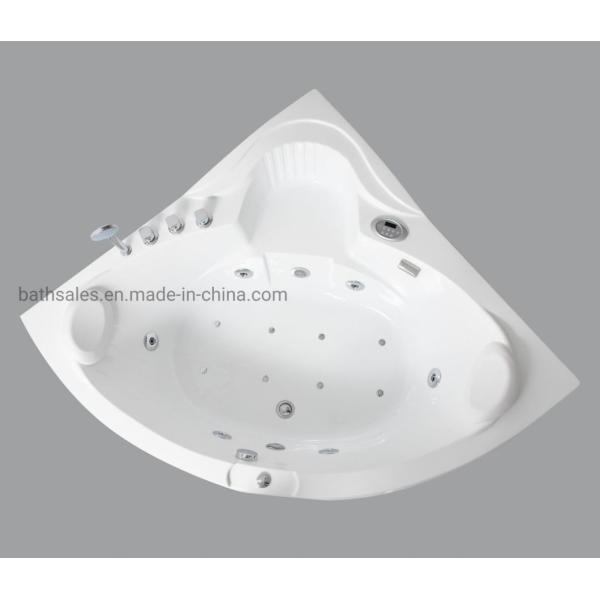 Customizable 1500mm Acrylic Whirlpool Massage Bathtub for 2 Person Computer Controlled