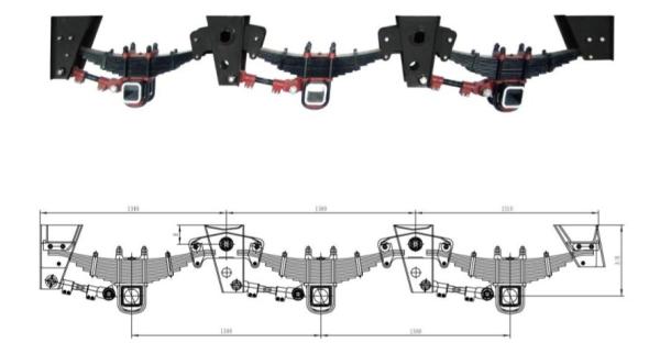 16*3T Mechanical Suspension for trailer