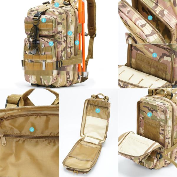 3P 28L Army Tactical Backpack Nylon Polyester Waterproof Military Backpack