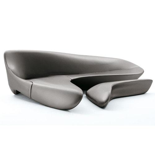 Zaha Hadid Moon Sofa From Moon System Sofa and Ottoman by B&B Italiy