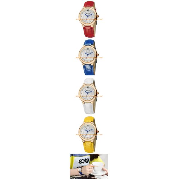 KM11 Fashion Watch Ladies Women's Fashion Casual Modern Leather Analog Quartz Wrist Watch