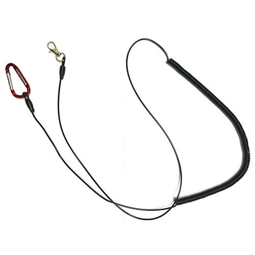 Carabiner Hook Spring Clip Lanyard 5M TPU Coil Key Chain Strap