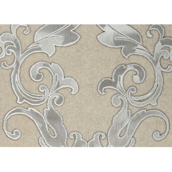 PVC Wall Coverings Victorian Damask Wallpaper with Tear - resistant , ISO certification