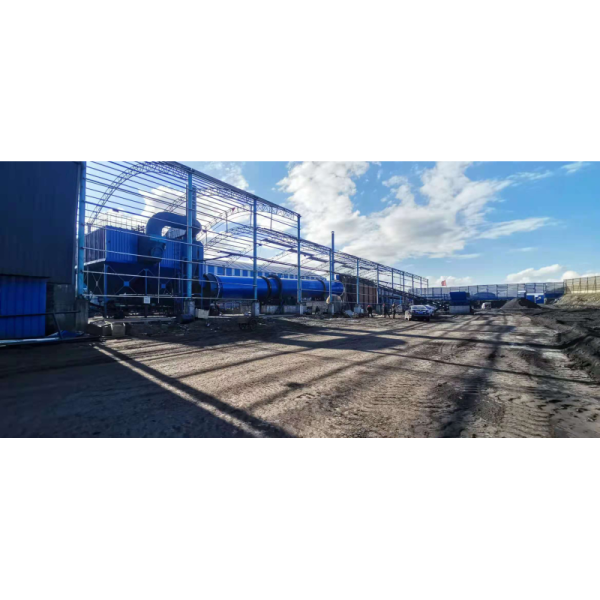 Natural Gas Powered Rotary Drum Dryer with 5.8rpm Rotate Speed and 1TPH-100TPH