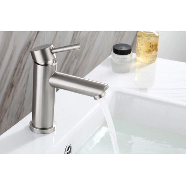 304 Stainless Steel Kitchen Faucet Bathroom Tap Hot Cold Basin Mixer Faucet