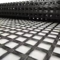 High Strength 120-120 Fiberglass Geogrid Reinforcement Solution Slope  Retaining Walls  Prevents Erosion Strengthens Soil