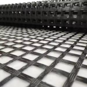 High Strength 120-120 Fiberglass Geogrid Reinforcement Solution Slope Retaining