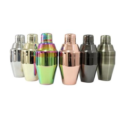 304 Cocktail Shaker de aço inoxidável Ferramentas profissionais de barras de aço inoxidável para barman