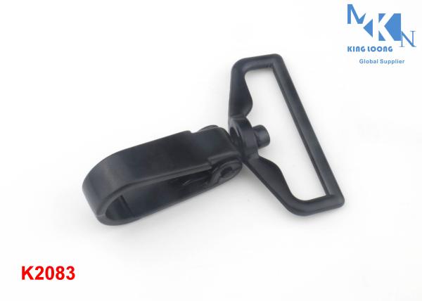 Black Metal Bag Snap Hook Hardware For Strap Belting OEM Or ODM Accepted