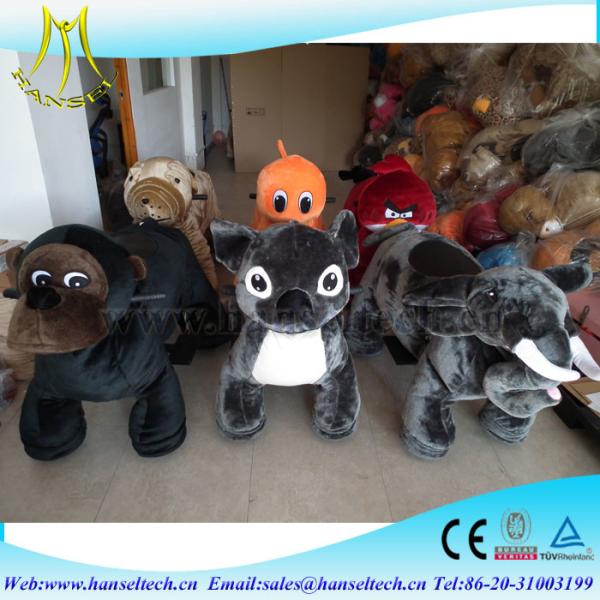 Hansel coin operated mechanism china amusement ride electric dog walking machine mechanical walking animal bike