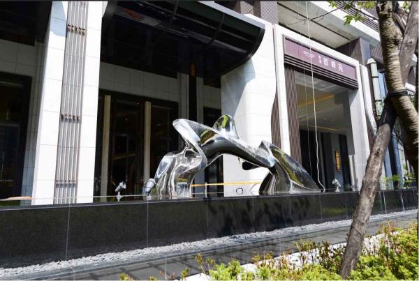 Polished Mirror Stainless Steel Outdoor Sculpture For Public Decoration