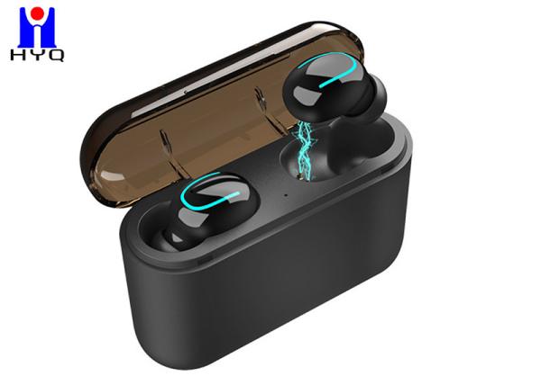 Rechargeable IPX4 Waterproof Earbud With Microphone 1500mAh USB Power Bank Dock Charging Case