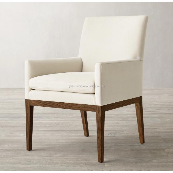 Silla de comedor de madera tapizada para restaurante y hotel moderno