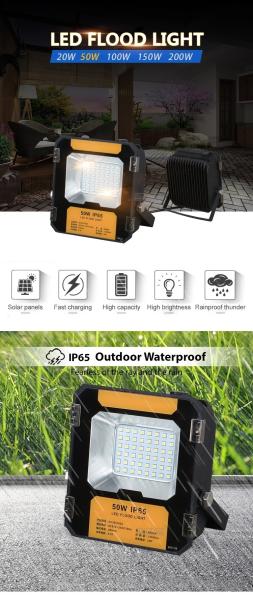 Small Smd Exterior Solar LED Flood Lights Fixtures for Sports Stadiums