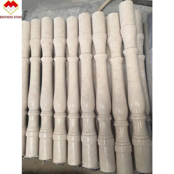 White Onyx Marble Stone Granite Railing Handrail Balauster Balustrade for Stair in Apartment