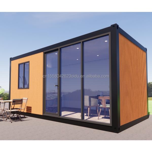 Casa prefabricada moderna de 3 dormitorios Prefabricada modular Contenedor pequeño Extensible Estructura exterior de acero