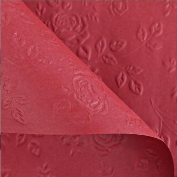 Elegant and Durable of Embossed Texture Art Paper in Many Colors for Flower Packaging