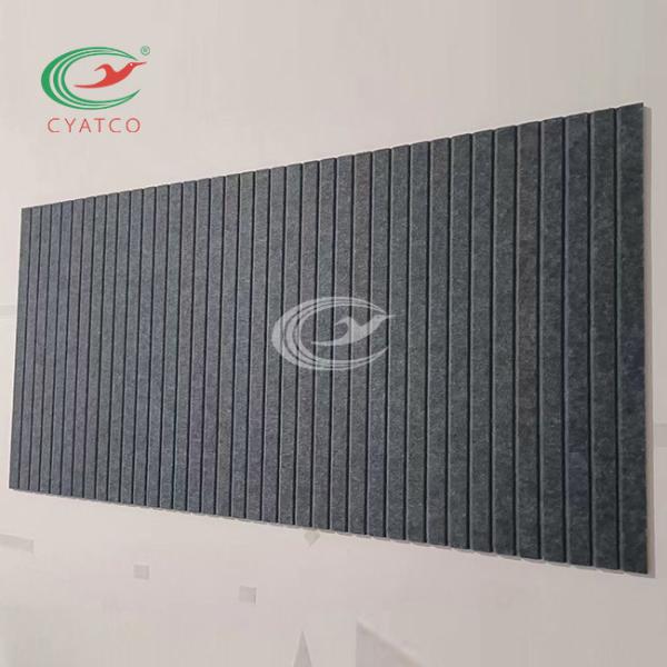 Nontoxic Stable Felt Sound Panels , Engraved Acoustic Polyester Fiber Sheets