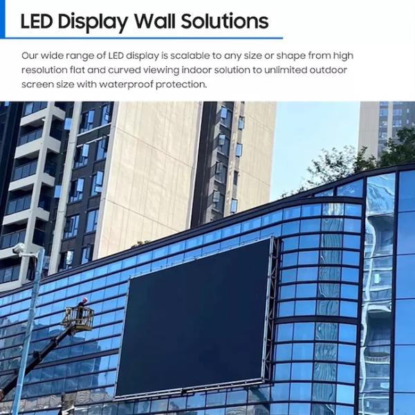 P5mm Outdoor Full Color LED Screen IP67 Video Board Advertising For Business
