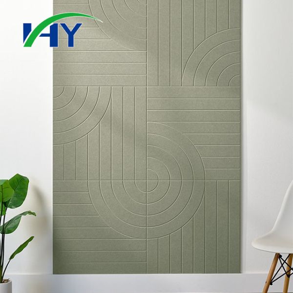 Custom Embossed PET Acoustic Panels For Museum Quiet Galleries