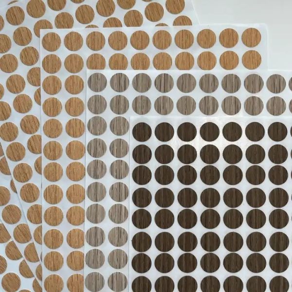 Self-adhesive Waterproof Durable Screw Hole Cover and Furniture Surface Repair Sticker for Wood Furniture