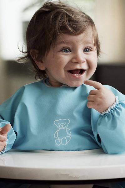 Newborn Baby Apron Bib  Baby Kids Cartoon Pattern Eat & Play Soft Material