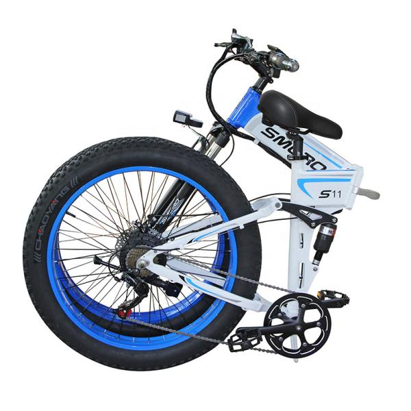 1KW 26 Inch Fat Tire Electric Bike 31MPH With 70-80Nm Torque