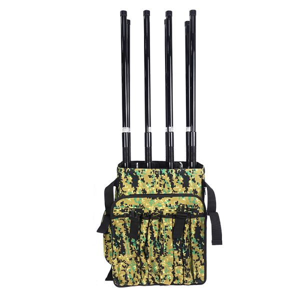 Backpack Anti Drone System With 70MHz-6000MHz Frequency 3KM Range 50W For UAV Jamming