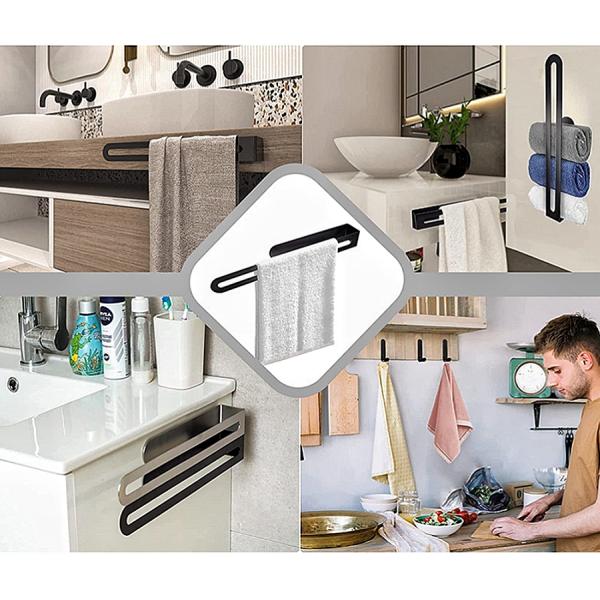 SS304 Bathroom Shower Accessories Bathroom Towel Storage Rack Rustproof