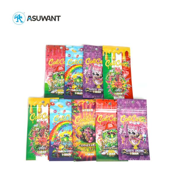 Stand Up Mylar Ziplock Bags Doypack Zipper Bags With Window 100g