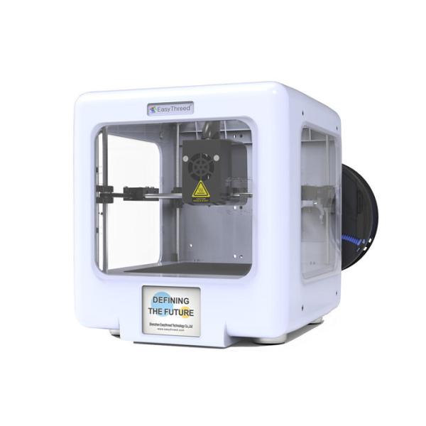 White / Orange 3D Printer For Schools With Removable Magnetic Platform