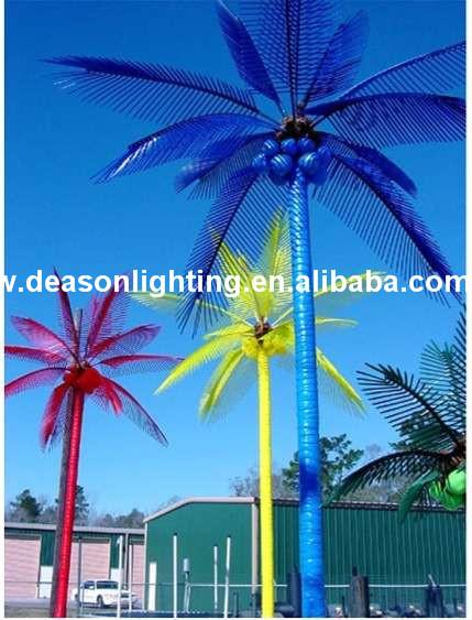 2016 Promotion China made Led artificial coconut tree, outdoor led palm tree light for dec