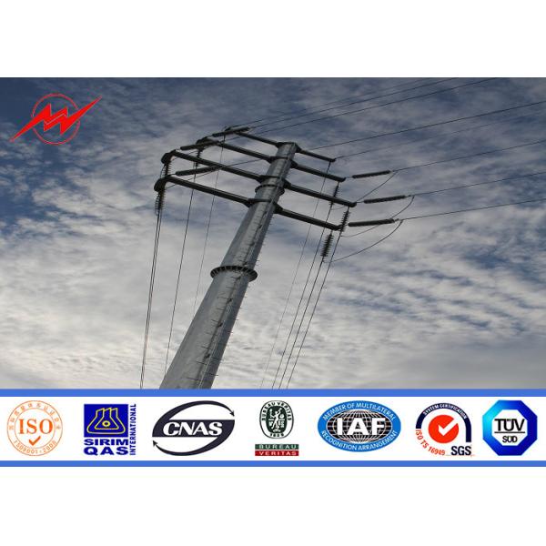 линия стальная передающая линия Poles толщины 3mm надземная Poles силы 35FT