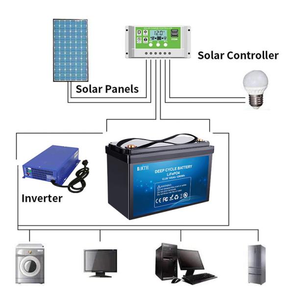 Batterie pour vélo électrique 12,8 V 100 Ah 1280 Wh, batterie pour moto électrique Bakth