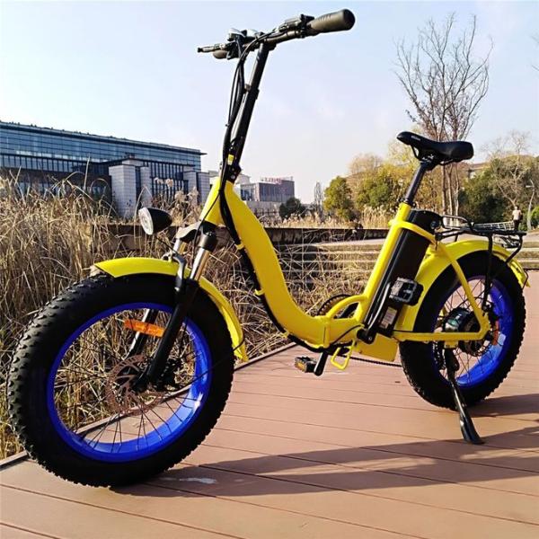Range 50 - 60km Womens Electric Bike / 20 Inch Electric Bicycle Motor Power 48V 500W