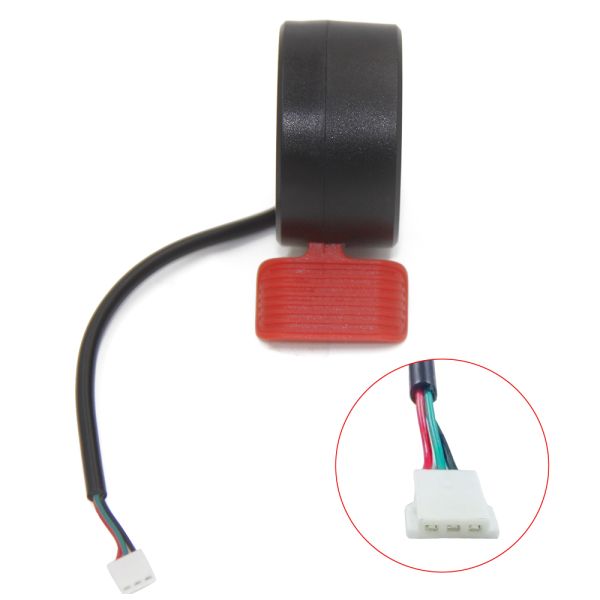 Acelerador de dedo pulgar impermeable 130x para bicicleta eléctrica y scooter, conector de piezas, accesorios para scooter eléctrico