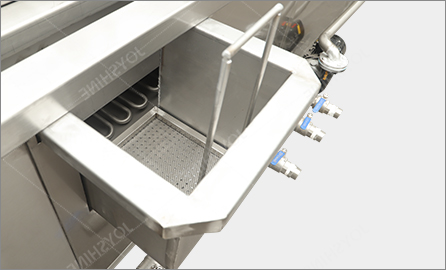 Electric Heating Continuous Conveyor Belt Donut Frying Machine with 580 KG Capacity