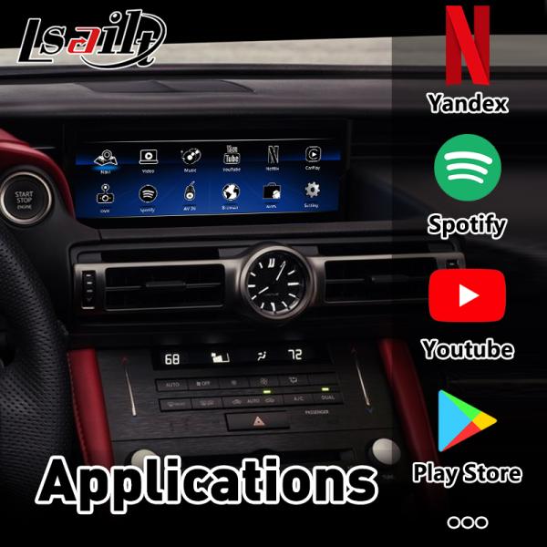 Интерфейс Lexus андроида 9,0 PDI видео- для LX RX с CarPlay, автомобилем андроида, NetFlix на RC300h 2013-2021 RCF