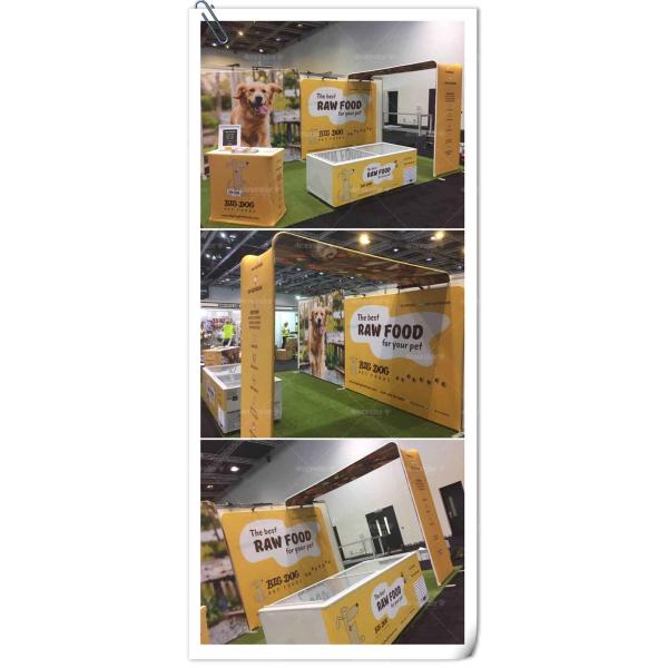 Folding Trade Show Booth Displays , Conference Exhibit Displays 3X3 No Plastic