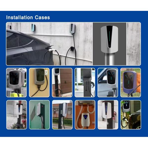 Nouvelles énergies électriques de type GB/T équipement de charge de voiture stations de charge de véhicules électriques AC 7kw chargeur EV pour véhicules