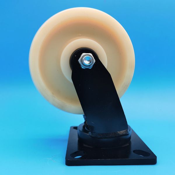 Thermal Stability Industrial Heavy Duty Wheels Nylon Casters Singel 5 Lockable Rigid Swivel  250°C Heat Workshop