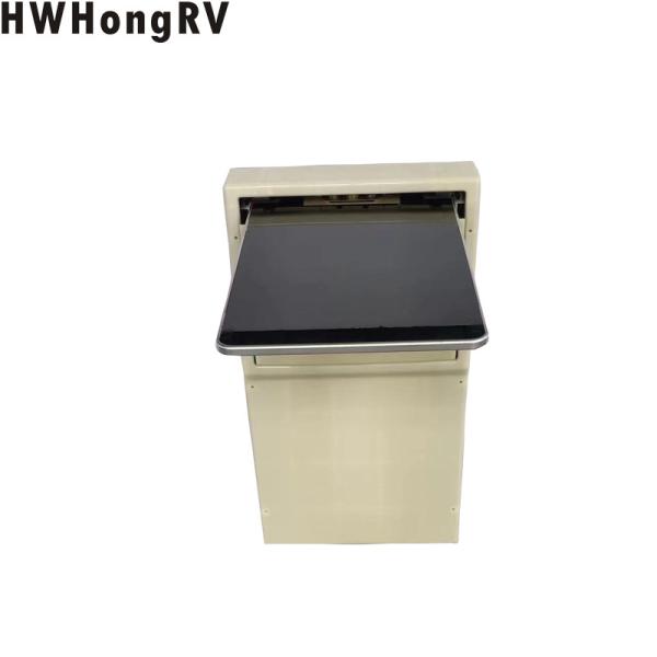 Powered rv recessed table  be compatible for Caravan campervan and  RV custom car seat electric powered foldable table